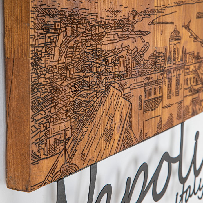 Wallity Ships In The Sea - Accesorio decorativo de pared de madera y metal Wallity Ships In The Sea - Accesorio decorativo de pared de madera y metal